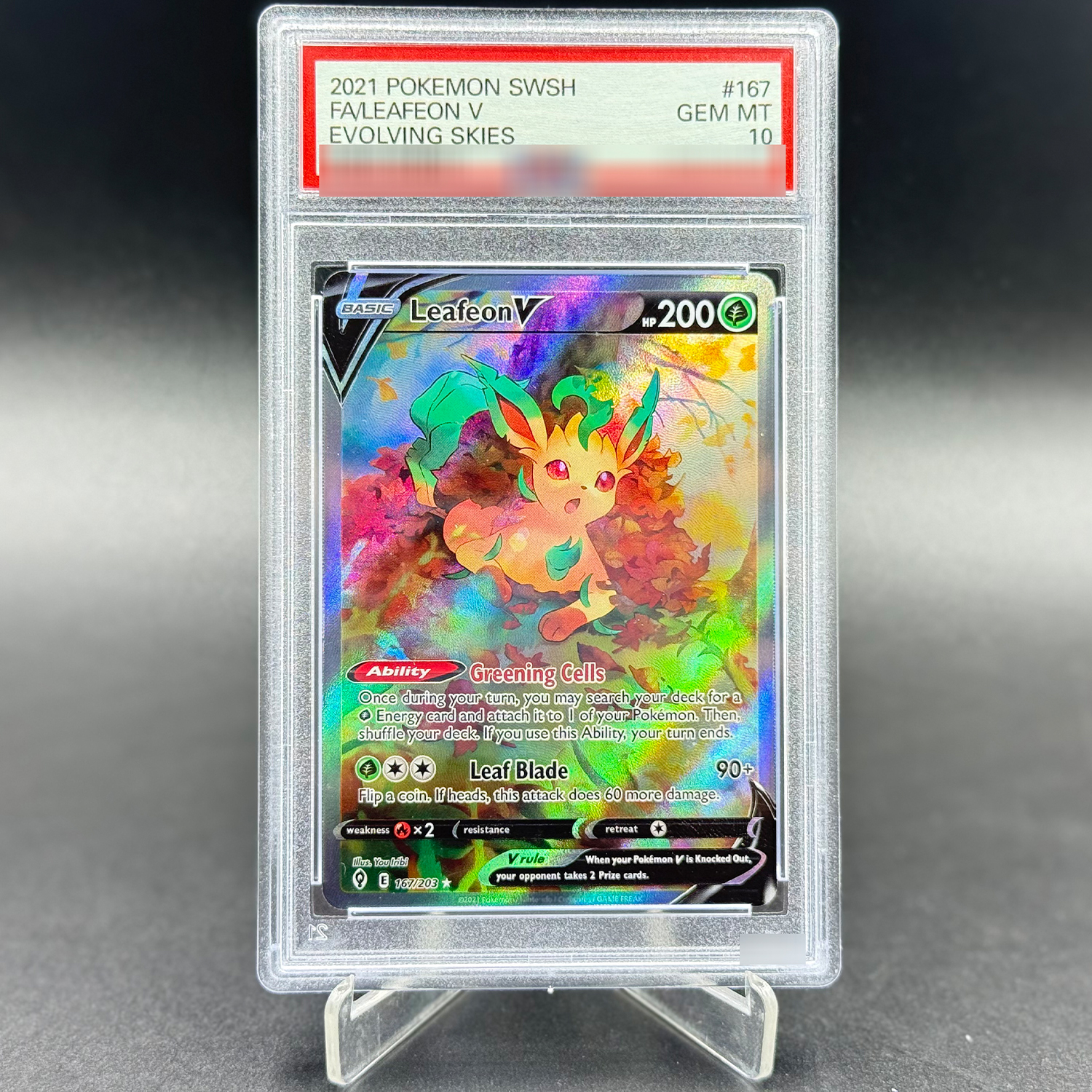 Board Game Card - PKM Leafeon V 167/203 Alt Art