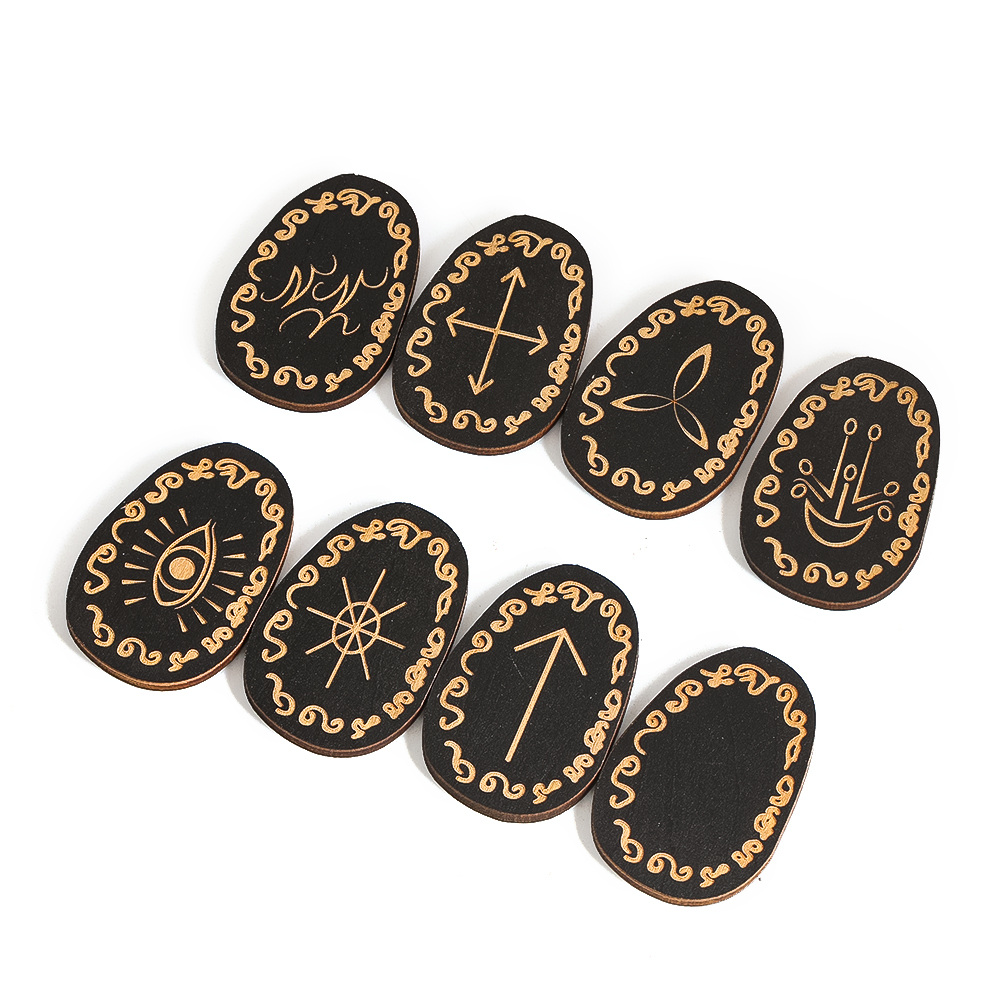 Complete Rune Stones Set Woode – Board Game Vikings recenzja i cena