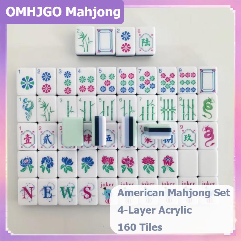 OMHJGO Light Cyan Custom Ameri – Board Game Mahjong recenzja i cena