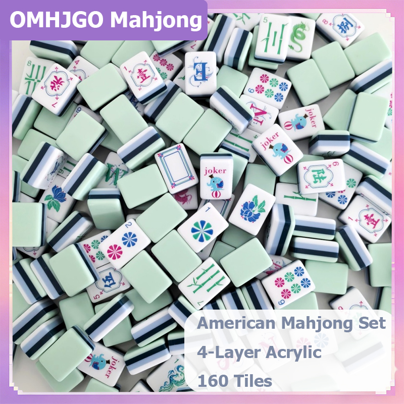 OMHJGO Light Cyan Custom Ameri – Board Game Mahjong recenzja i cena
