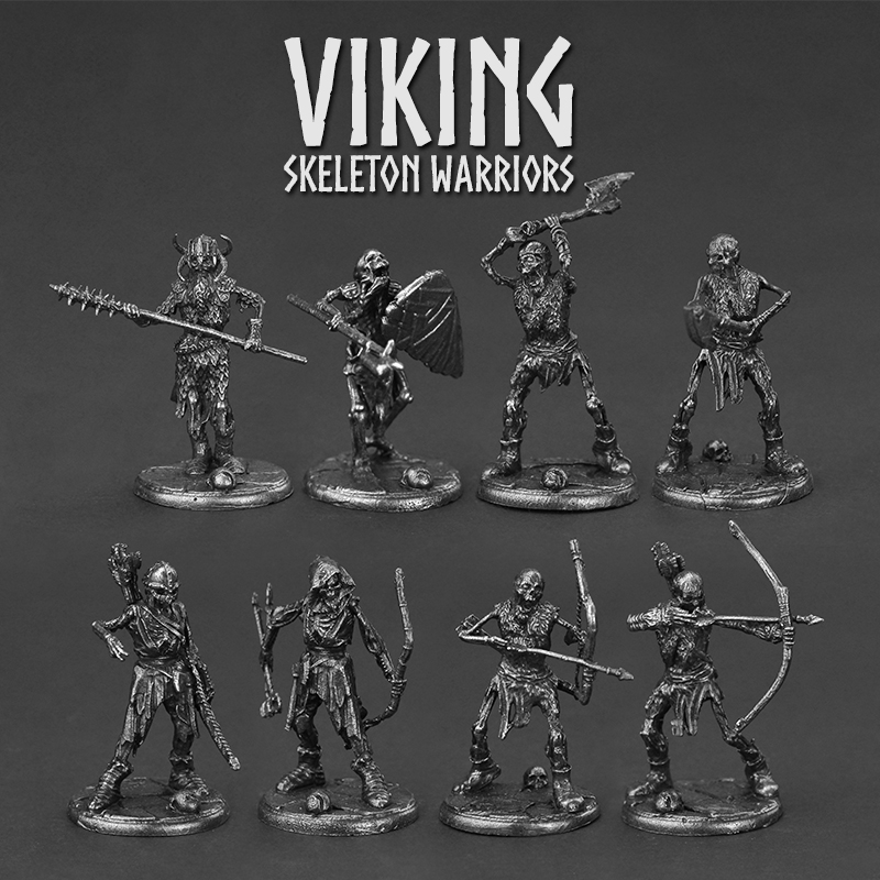 Viking Skull Warrior Corps Met – Board Game Vikings recenzja i cena