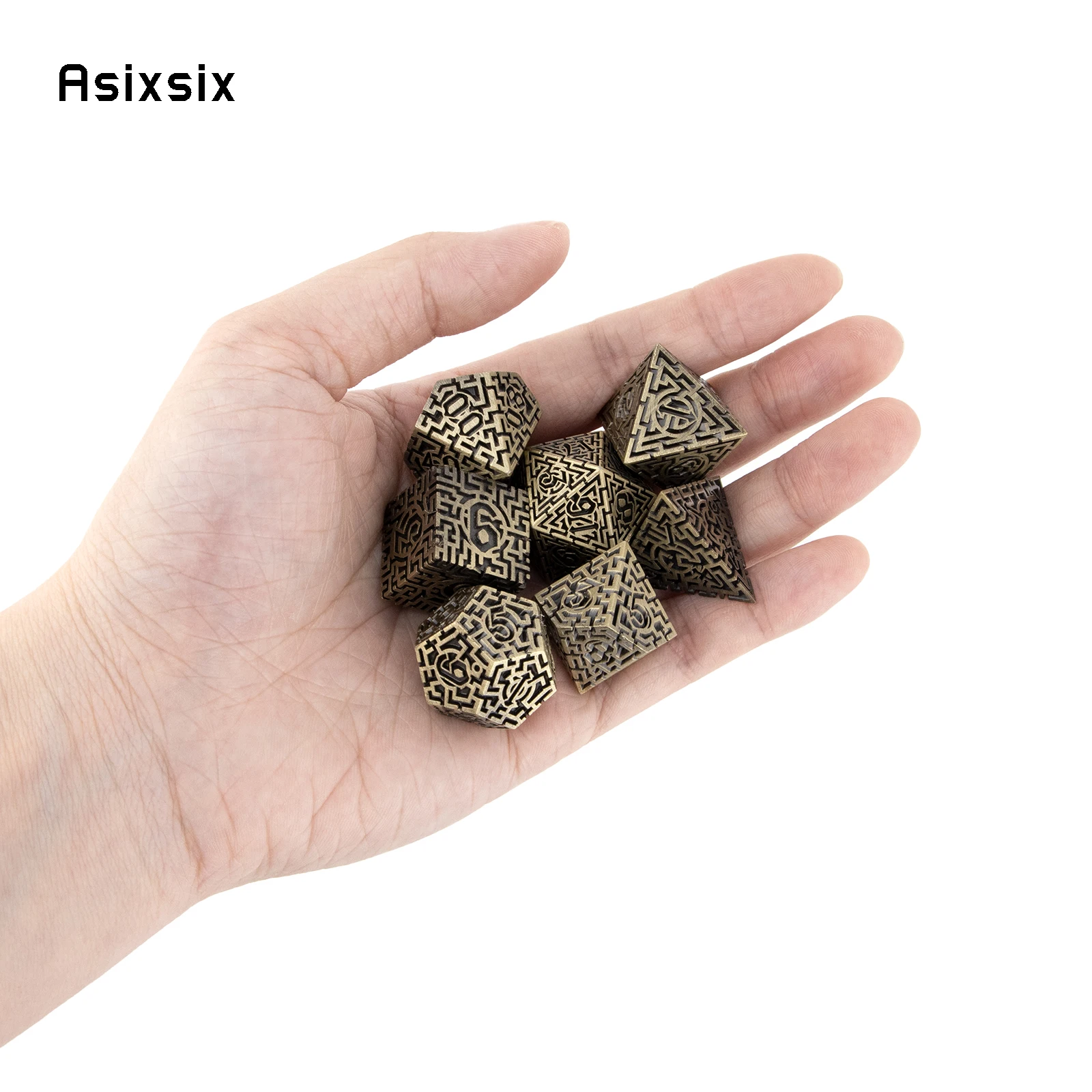 7 Pcs Copper Metal Dice Maze S – Board Game Qwirkle recenzja i cena
