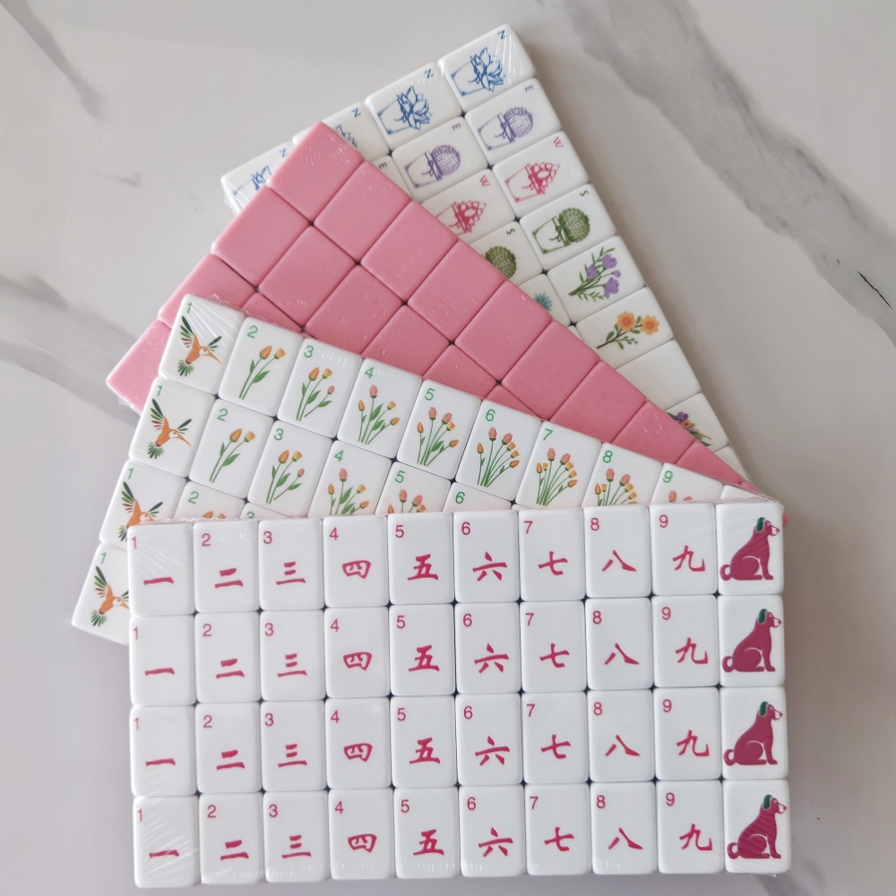 Luxury Acrylic Pink Mahjong Ti – Board Game Mahjong recenzja i cena